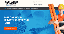 Desktop Screenshot of onehourplumbing.com.au